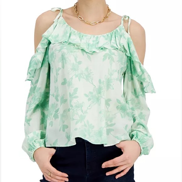 INC International Concepts Women's‎ Cold-Shoulder Blouse - Picture 1 of 10